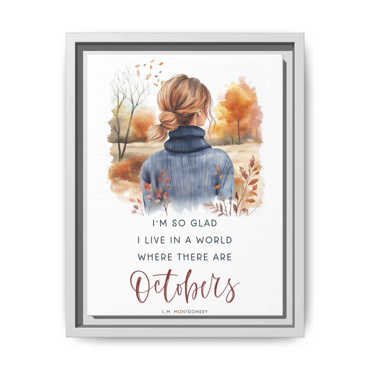 Octobers Framed Canvas Art Print