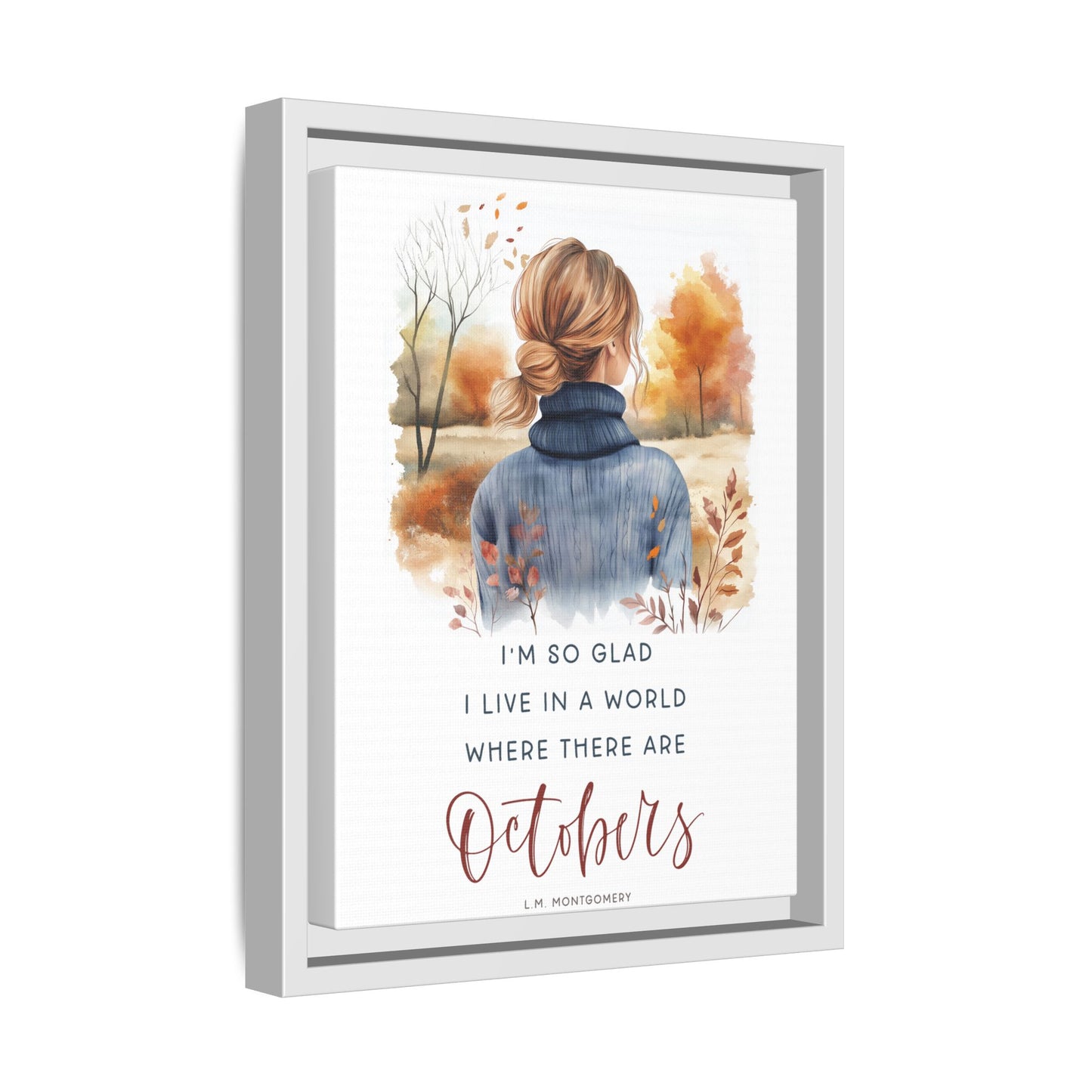 Octobers Framed Canvas Art Print