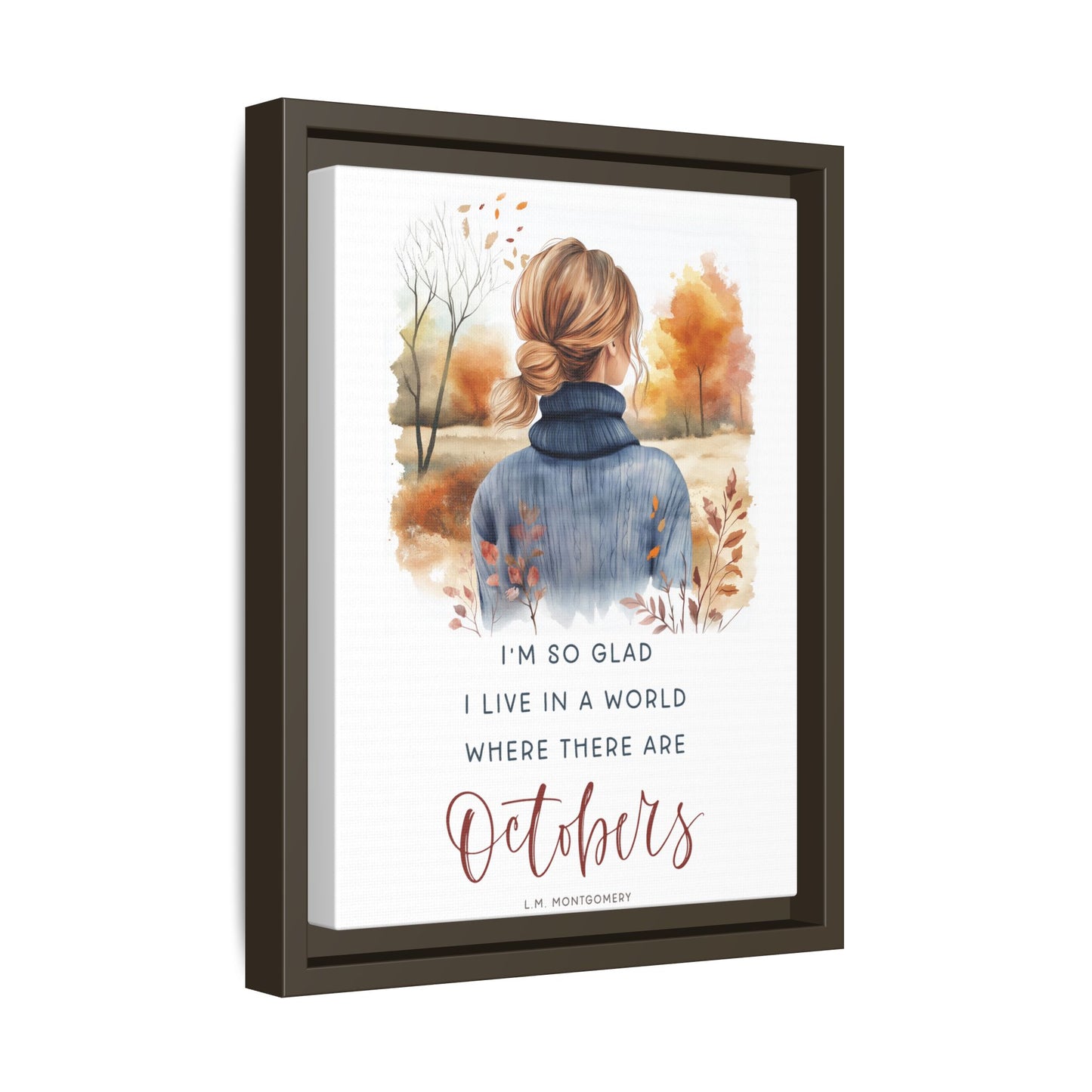 Octobers Framed Canvas Art Print