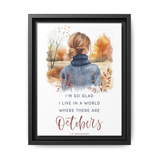 Octobers Framed Canvas Art Print