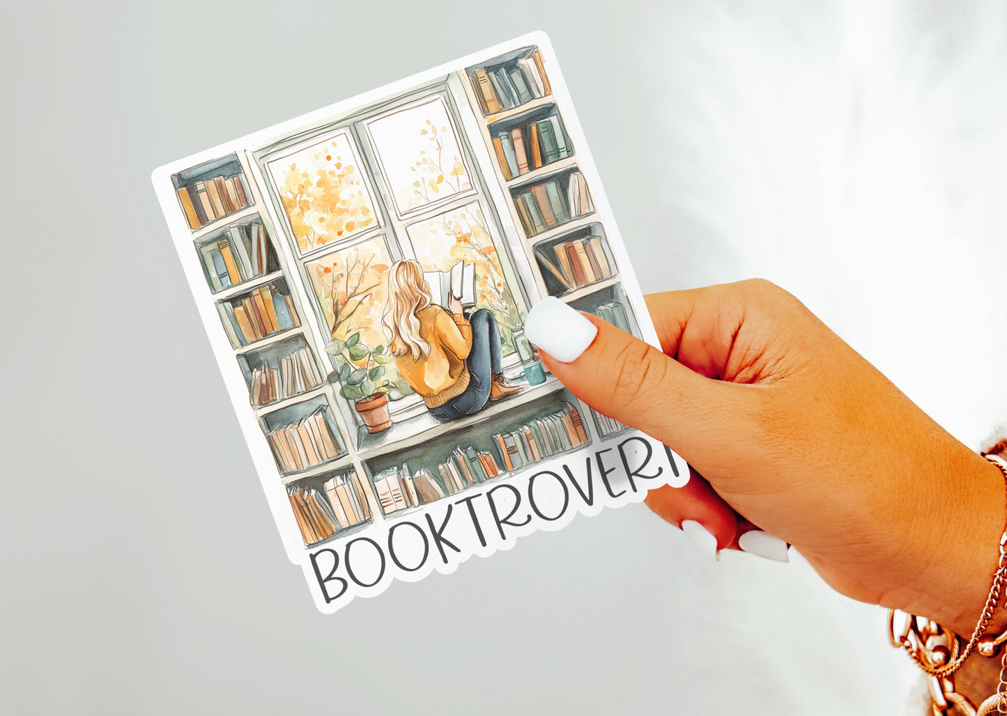 Booktrovert Sticker - Book Lovers Sticker